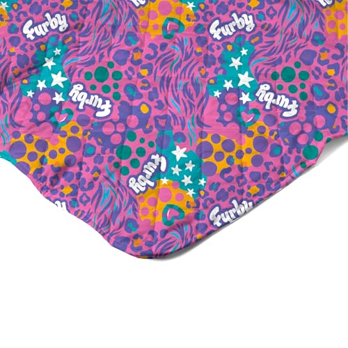 Image of Northwest Furby Furby World Quilted Blanket, Comfy Throw, Adults Boys Girls, Soft Lightweight Bedding for Bed, or Couch, 60 x 80 inches