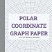 POLAR COORDINATE GRAPH PAPER 8.5 X 8.5 INCHES / 100 PAGES: Circular Grid Notebook - Engineering Polar Graph Paper - Mandala Drawing Sketchbook