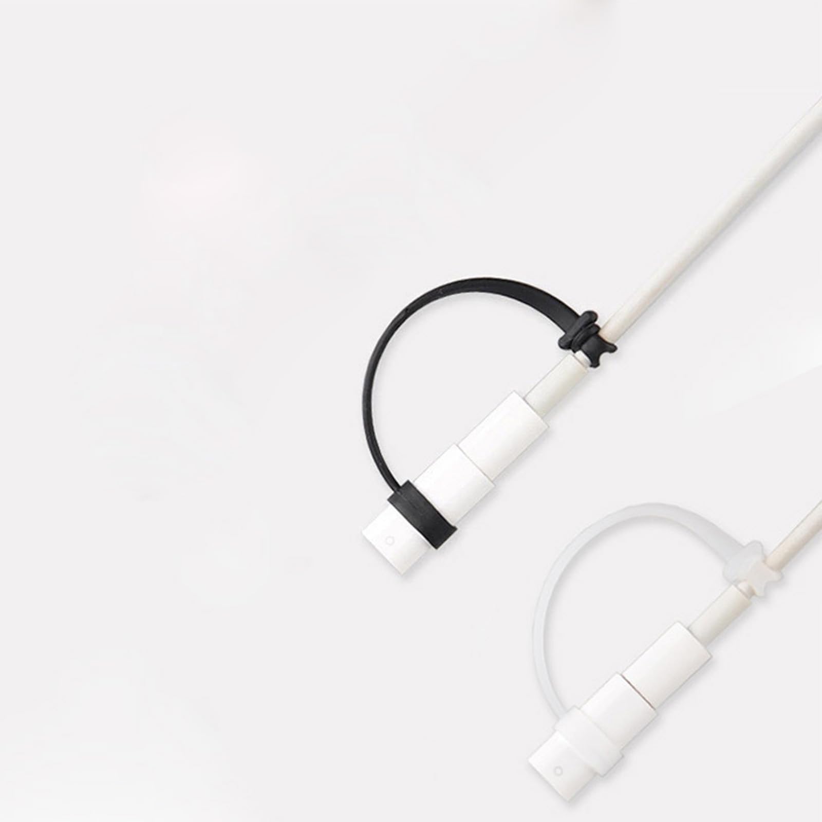 YPBEW 2pcs Silicone Anti Lost Cover Protections Sleeve Case Cable Converter Holder Strap Tether for Various Charging Adapters Charging Cable Adapter Keeper/Holder