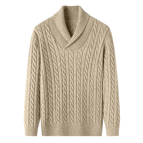 Pull col châle homme tricot torsadé pour ne plus choisir entre style et confort