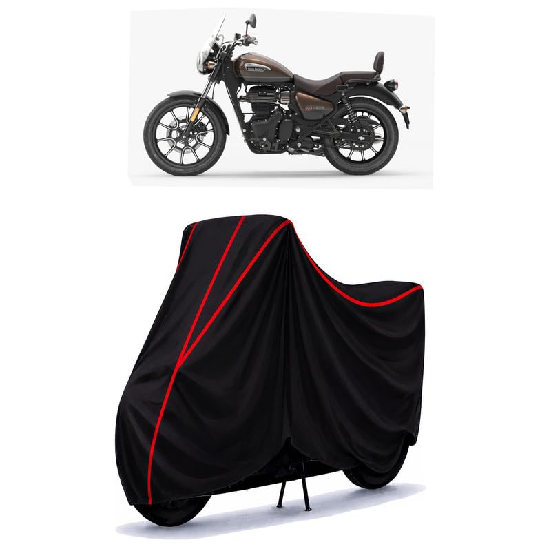 Image of Royal Meteor 350 Supernova Water Resistant Bike Cover for All Motorcycles & Rain | Heavy Duty | UV Protection, Dustproof, Scratchproof | All Weather Two Wheeler Cover with Elastic Bottom