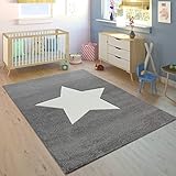 Paco Home Kinder-Teppich Für Kinderzimmer, Junge/Mädchen versch. Designs, Farben u. Größen, Grösse:120x170 cm, Farbe:Grau 5