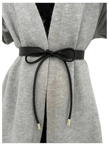 RoseSeek Women's Tie Waist Belts Fashion Leather Belt Coat Dress