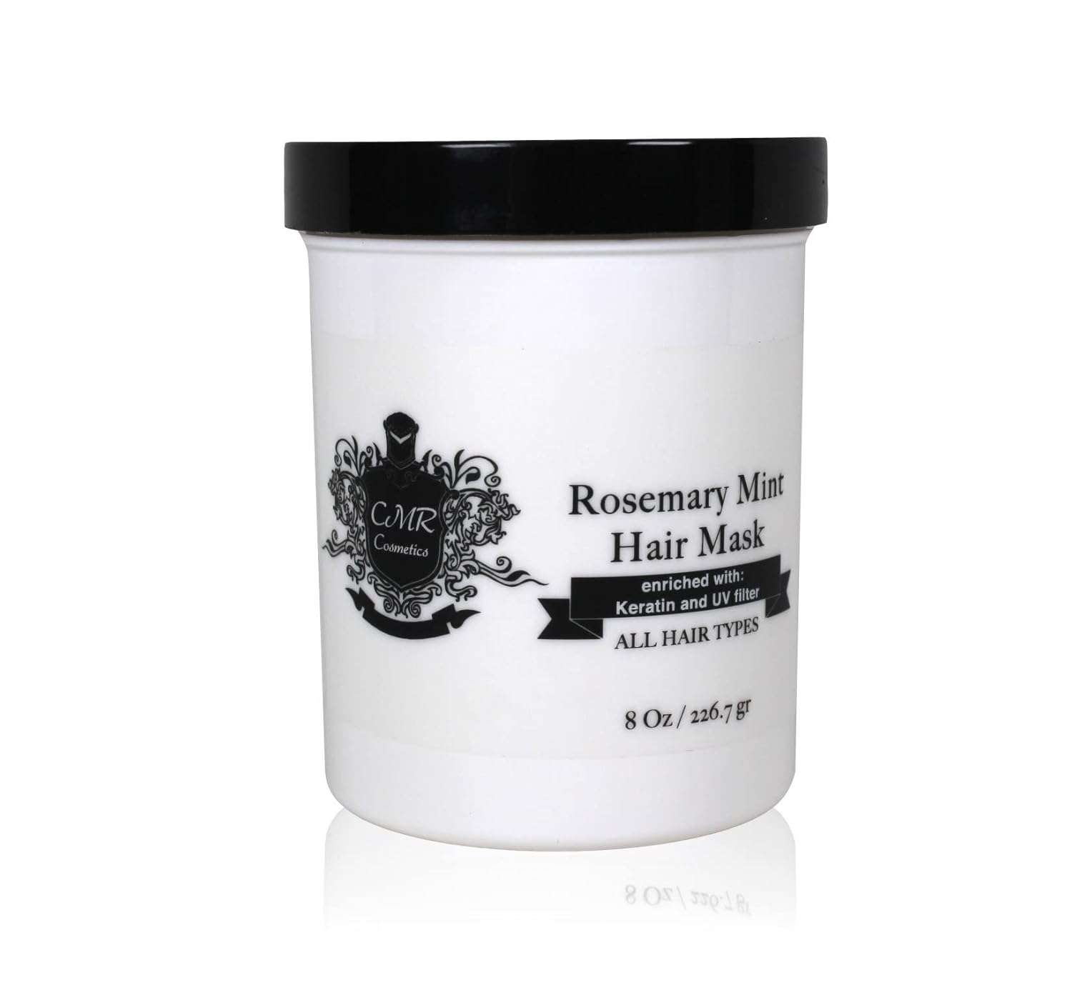 Hair Mask Rosemary Mint. Enriched with: Keratin and UV filter - Deep Conditioning, Intense Hydration, Hair Repair, Nourishing Treatment, Restorative Hair Care