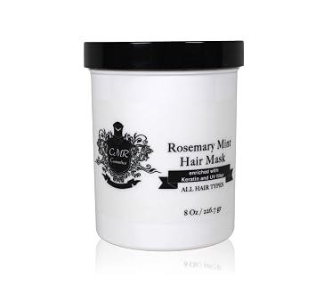 Hair Mask Rosemary Mint. Enriched with Keratin and UV filter - Deep Conditioning, Intense Hydration, Hair Repair, Nourishing Treatment, Restorative Hair Care