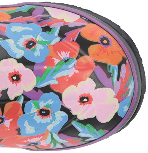 Image of BOGS Girl's Classic Water Pansies (Toddler /Little Kid /Big Kid) Black Multi 4 Big Kid M