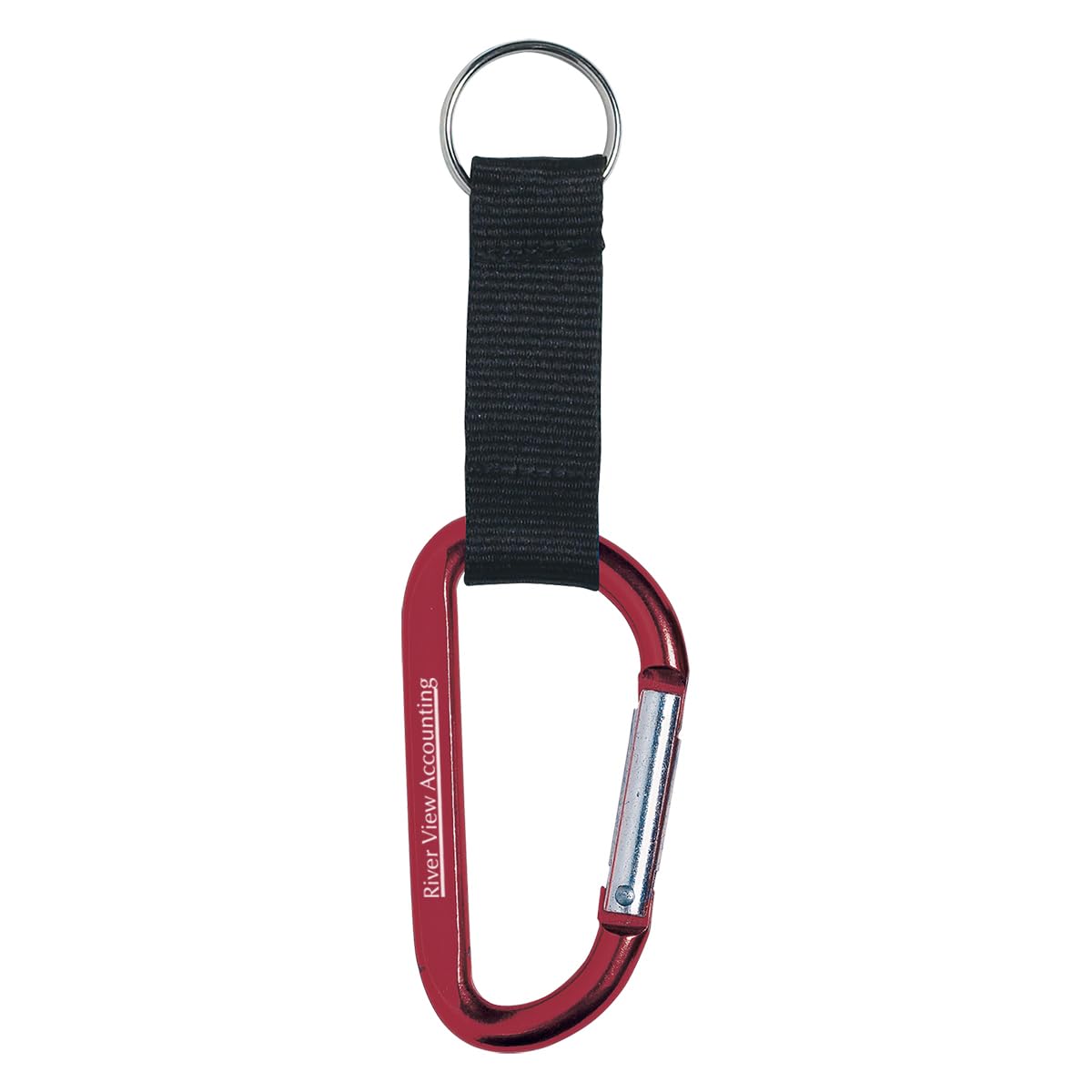 8mm Carabiner Add Customized with Text Name or Personalized Image $1.36 Each - Sold in Pack of 300 -Maroon