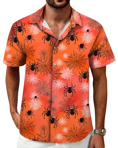 Image of Hawaiian Shirt for Men Tropical Shirts Summer Beach Button Down Short Sleeve Luau Aloha Floral Cruise Vacation Outfit 2026