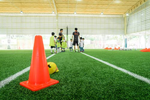 Image of CABRIO 6 inch Plastic Cone Marker Set for Field Marking Equipment Football Training Saucer Cone Cricket Training Agility Cones (6)