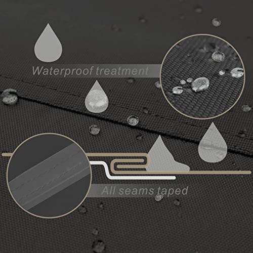 Porch Shield Fire Pit Cover - Waterproof 600D Heavy Duty Round Patio Fire Bowl Cover Black - 32 Inch #TOP2