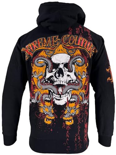 Xtreme Couture by Affliction Men's Zip Up Hoodie Pyrasus Black3