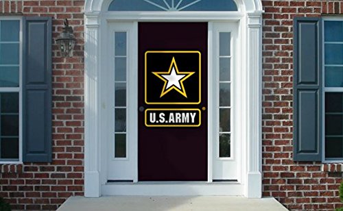 Splendoorz US Army Star Door Cover - Officially Licensed - Made of Premium Durable Fabric so it Will Last Year After Year (36)