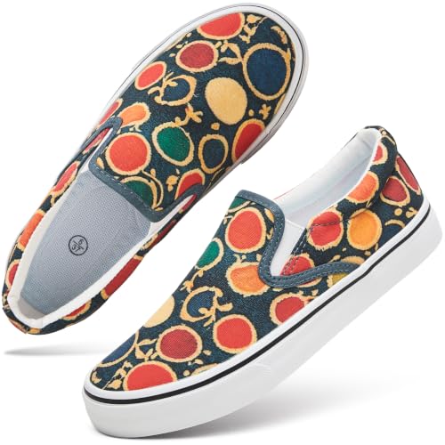 Image of Women's Canvas Slip On Sneakers Non Slip Loafers