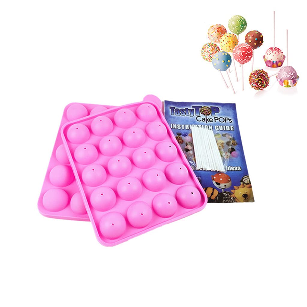 Generisch Cake for Pop Backzubehör mit Silikonformen, Dekorationsstift, Cakepop Sticks, Backgeschenk, kostengünstiges und wiederverwendbares Cake Pop Zubehör