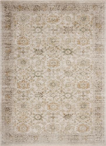 Loloi Magnolia Home by Joanna Gaines Pace Collection PAC-04 Natural/Multi 5'-3" x 7'-6" Area Rug