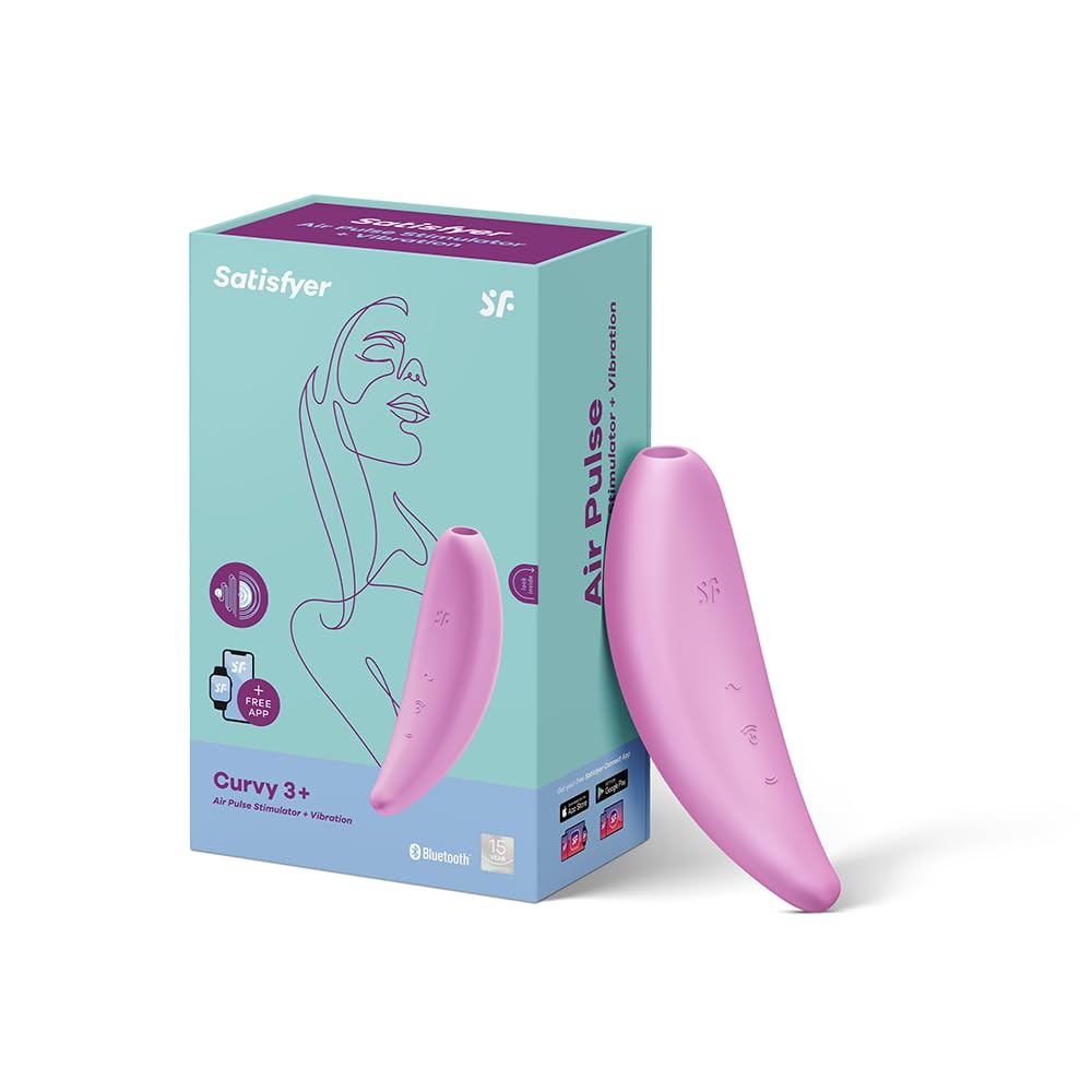 Curvy 3 Connect App Vibrator Sex Toy | Adult Toys for Women | Clitoral Sucker Stimulator | Vibrating Sexual Pleasure Device | Stimulation Vibrators |Woman Sextoy