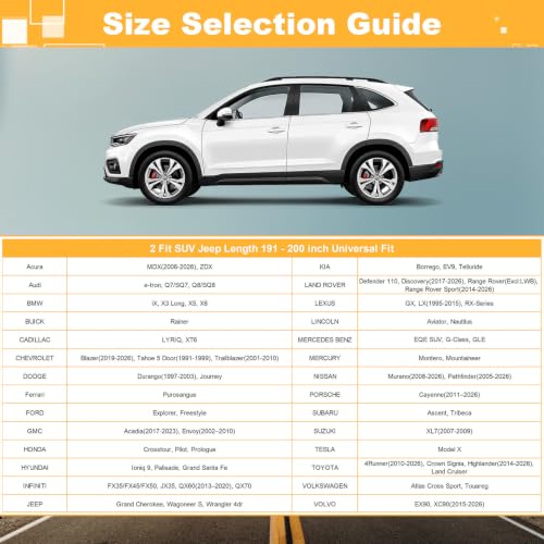 Image of GUNHYI 16 Layers Heavy Duty SUV Car Cover Waterproof All Weather, Universal Fit Ford Explorer, Toyota Highlander, Acura MDX, Audi Q7 /Q8, BMW X5 /X6, Kia Telluride, Hyundai Palisade, Honda Pilot etc.