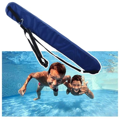 ZYGPH Boya Flotante para Nadadores Que se ahogan, boya de Rescate con Silbato y cinturón Ajustable, Tubo Salvavidas de 100-123 cm para Aguas Abiertas.
