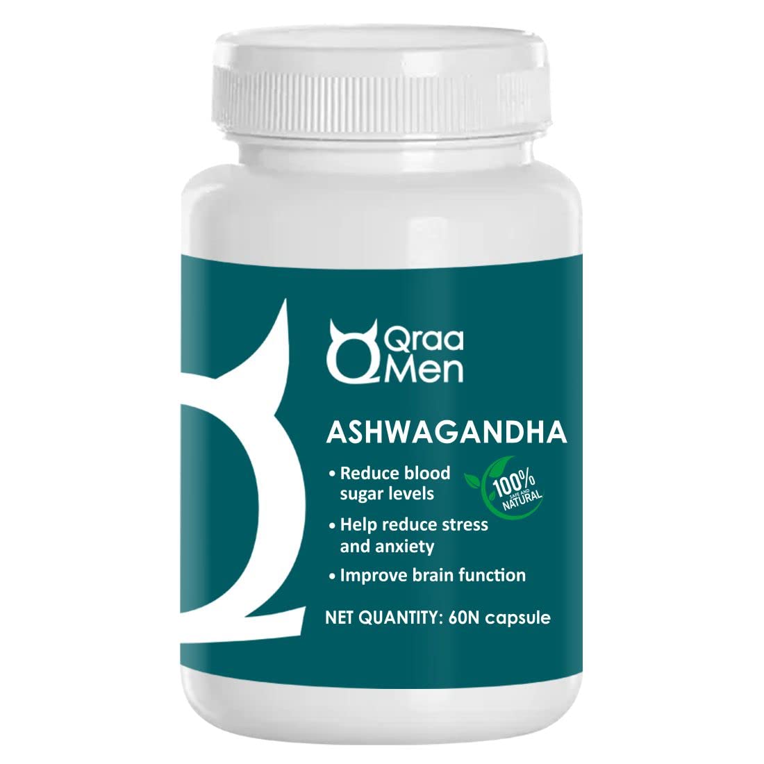 Qraa Men Ashwagandha Capsules High Strength Potent Formula,Helps to Boost Muscle Mass & Strength, Enhances Immunity | 60 Capsules (B0BHNGY32R) Amazon Price History, Amazon Price Tracker