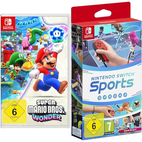 Super Mario Bros. Wonder - [Nintendo Switch] & Switch Sports (inkl. Beingurt) - [Nintendo Switch]