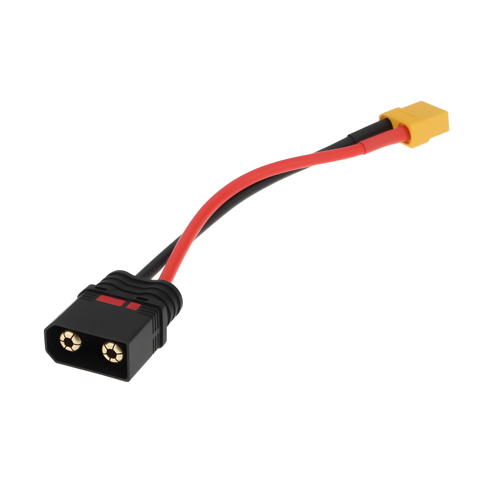 VGOL XT-90 Female to QS8 Male Connector Adapter 12AWG for RC Vehicles, FPV Drones High-Performance Lipo Battery Setups, 15cm