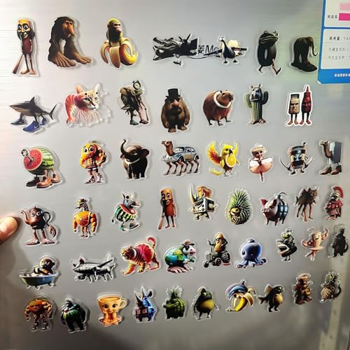 25 imanes decorativos de nevera con arte abstracto miniatura 3