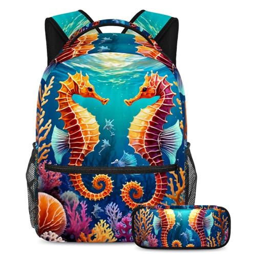 Sac à dos avec trousse pour organiser les cahiers sans effort
