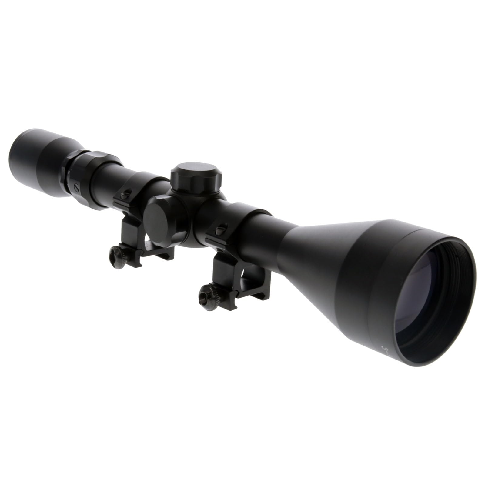 Truglo BUCKLINE Tactical Hunting Shooting Durable Waterproof Fogproof 1" Aluminum Tube Riflescope with Weaver-Style Mount Rings & Elastic Lens Covers Included