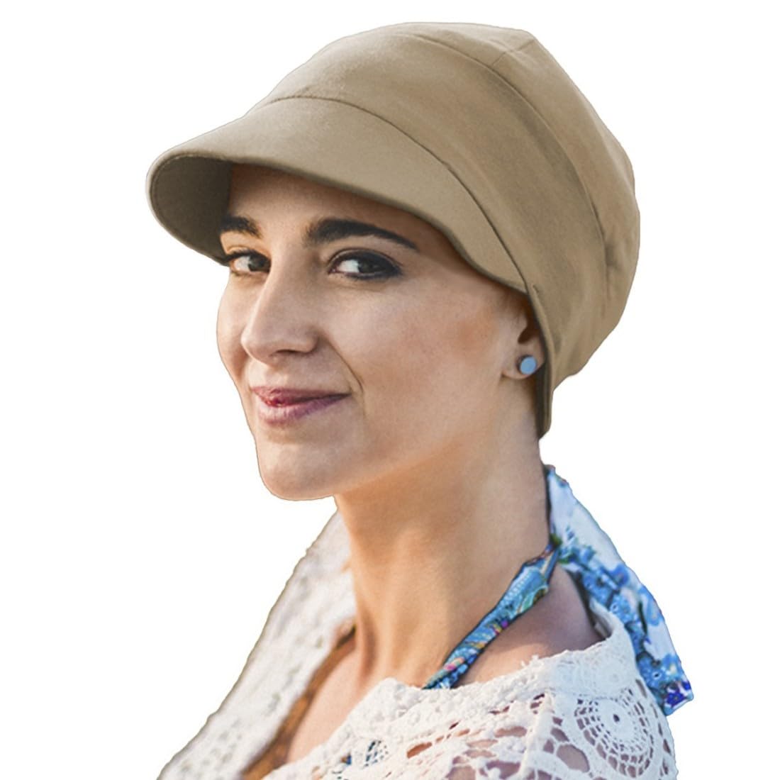 CAREBELL Gorra Oncológica Capri Headwear – Tejido de Bambú y Algodón, Sin Costuras, Protección Solar – Ideal para Quimioterapia, Radioterapia y Alopecia