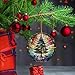 Santa Claus Ornaments 2025 in Stained Glass Style,2025 Christmas Ornaments, Round Fun Acrylic Decoration Gifts (Santa Claus)