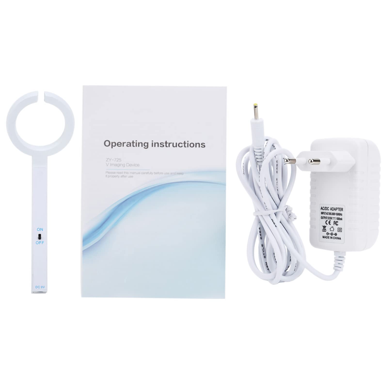 Mxzzand Haute uniformité Conception de Module de Conception Circulaire Visionneuse de veine Infrarouge Vein Finder pour médecin(European Standard (100-240v))