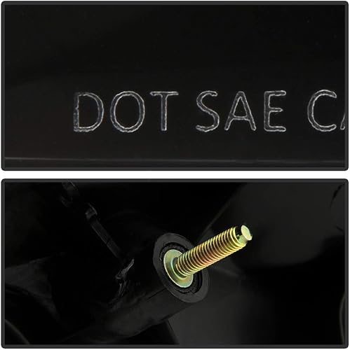 Miniatura 5 de ACANII - Para carcasa negra con lente de señal de humo 2007-2012 Nissan Altima Sedan luces traseras Lámparas