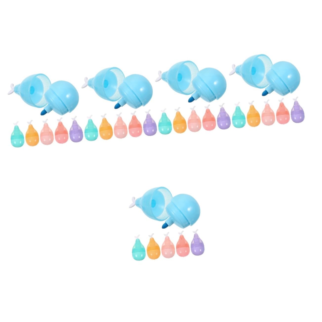30 Pezzi Mini Evidenziatori Colorati Punta Obliqua Cartoon per Note e Segnalibri Penne Fluorescenti per Scuola e Ufficio Base d Resistente e