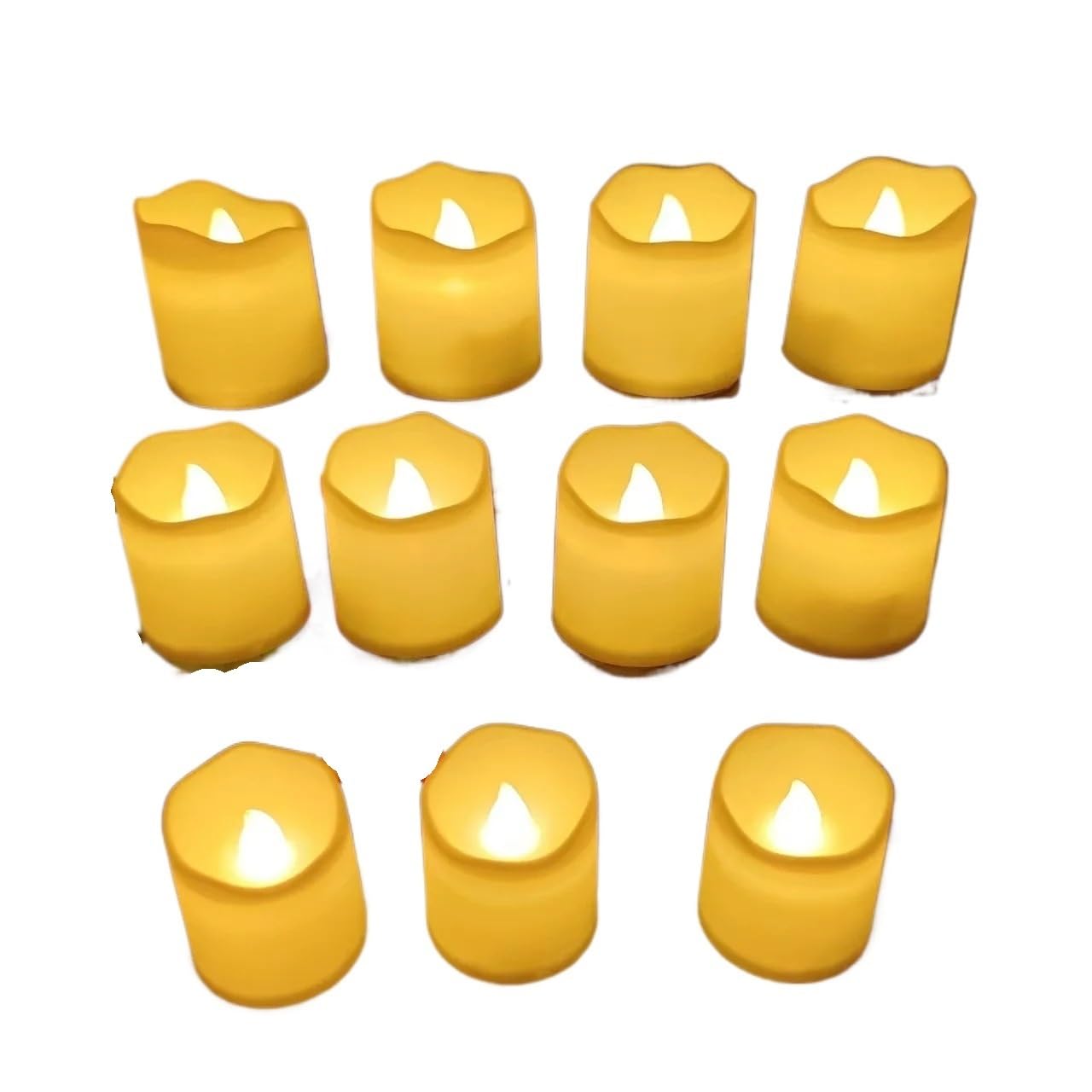 Bougie Led 24 pièces/ensemble bougie LED sans flamme créative souhaitant chauffe-plat blanc chaud décor de noël lumière(96-Pack)