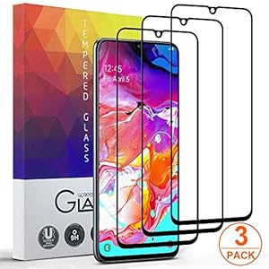 mopalwin Panzerglas Kompatibel mit Samsung Galaxy A70, [3 Stück] Samsung Galaxy A70 Schutzfolie Blasenfrei Kratzfest…