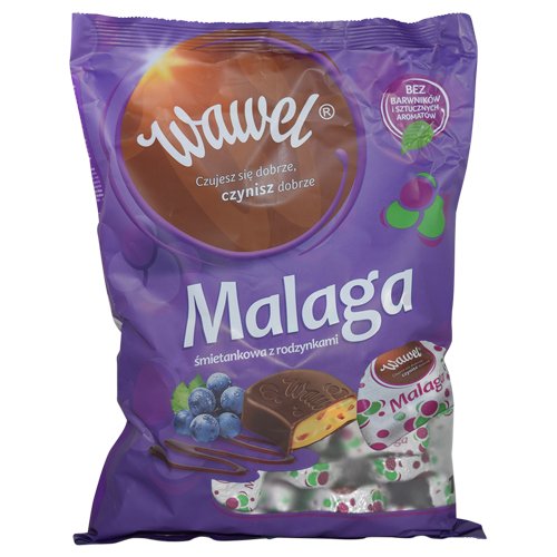 Wawel Malaga Cream with Raisins Chocolate Candy