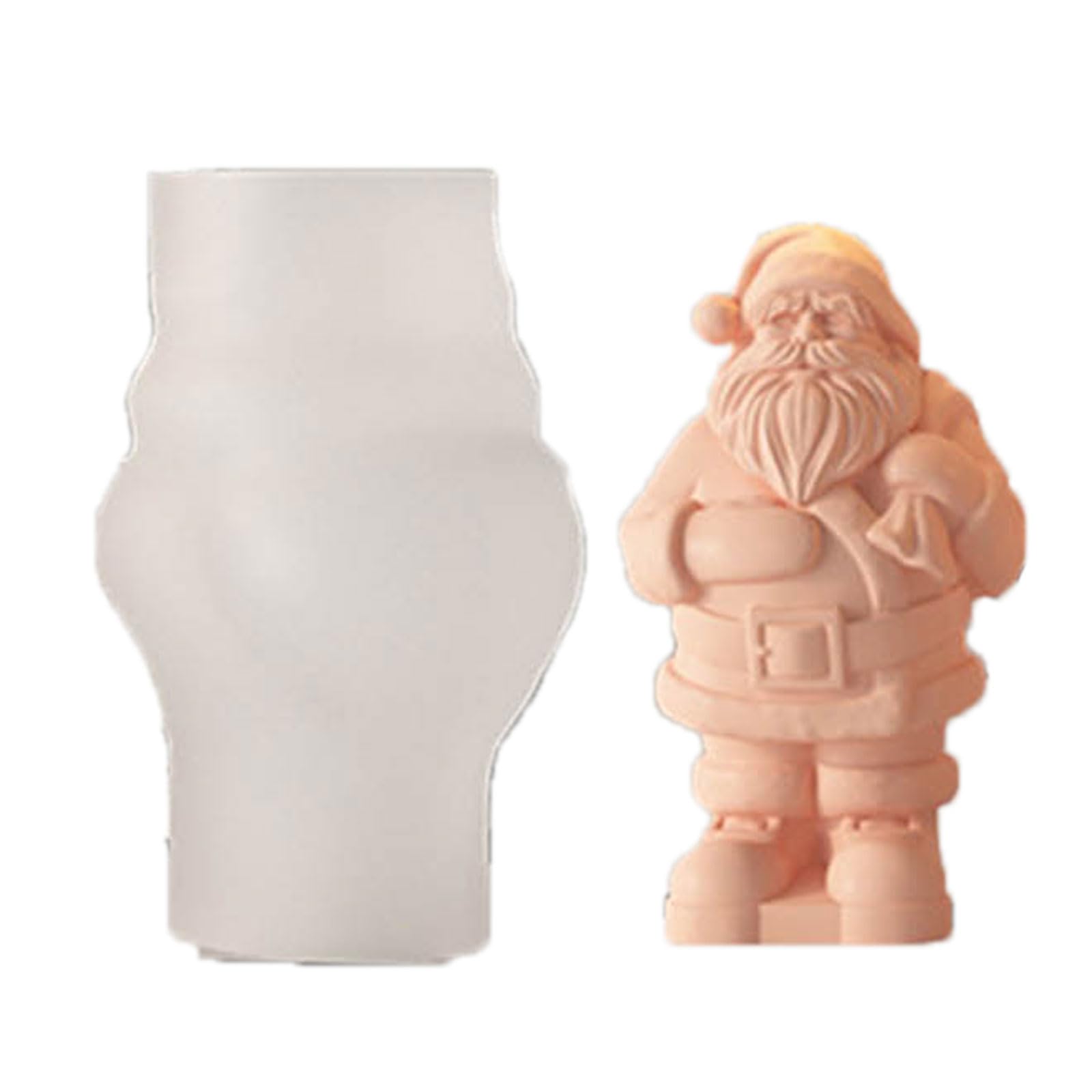 Kalttoy Santa Clause Silicone Mold Multipurpose Christmas Mold Non Stick Easy to Demold for Chocolates Silicone Molds for Making Molds for Resin