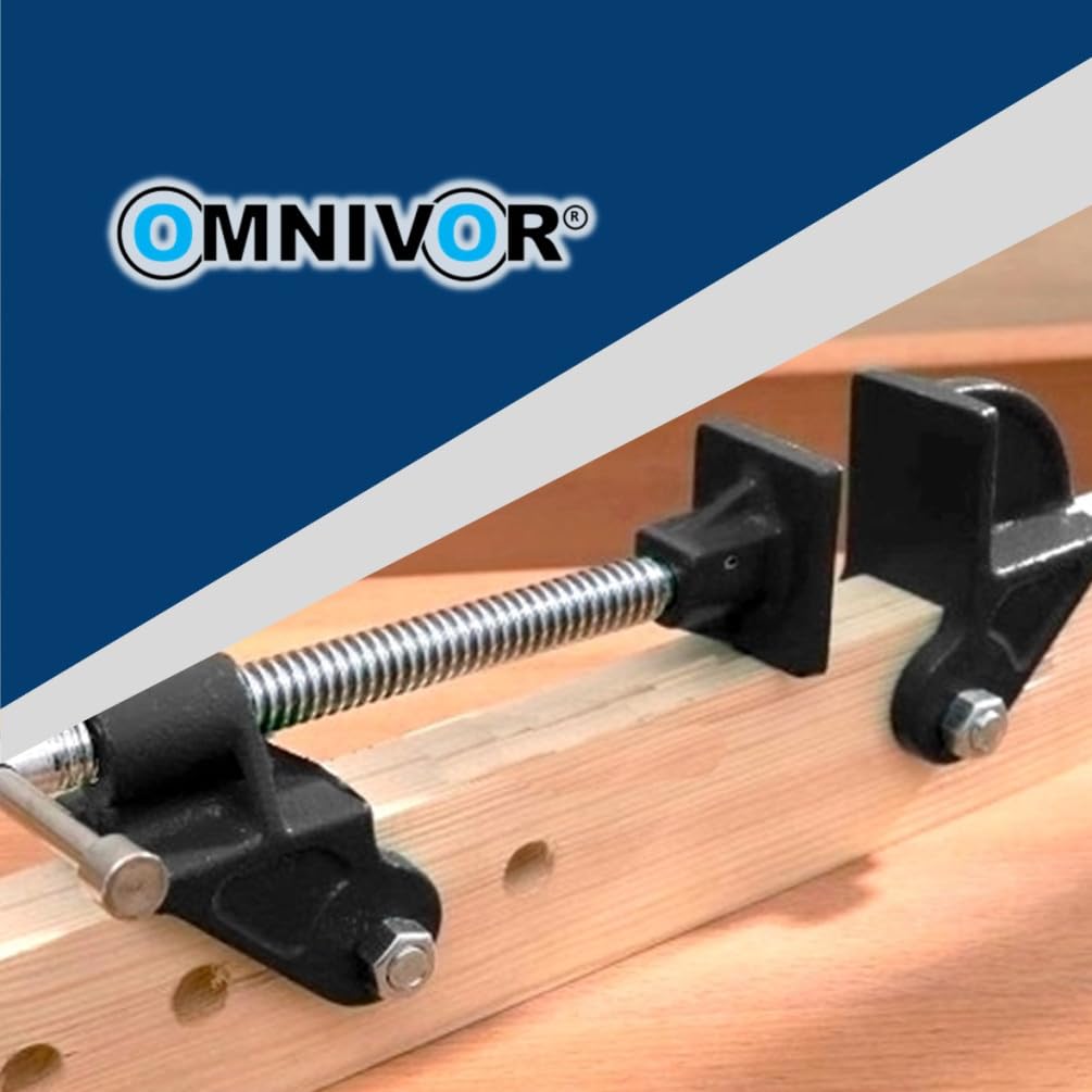 Lot de 2 Têtes de Dormant avec Mâchoires 40 x 45 mm, Support Épaisseur 27 mm, Trou D.10 mm, Accessoire de Serrage pour Travail du Bois
