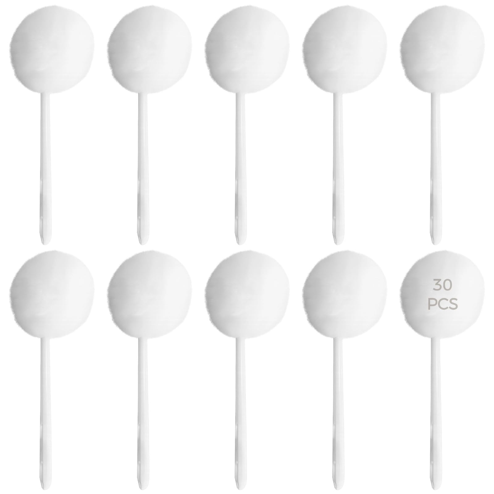Brosses de toilette plastique blanc pour récurer la cuvette efficacement, lot de 30 pièces