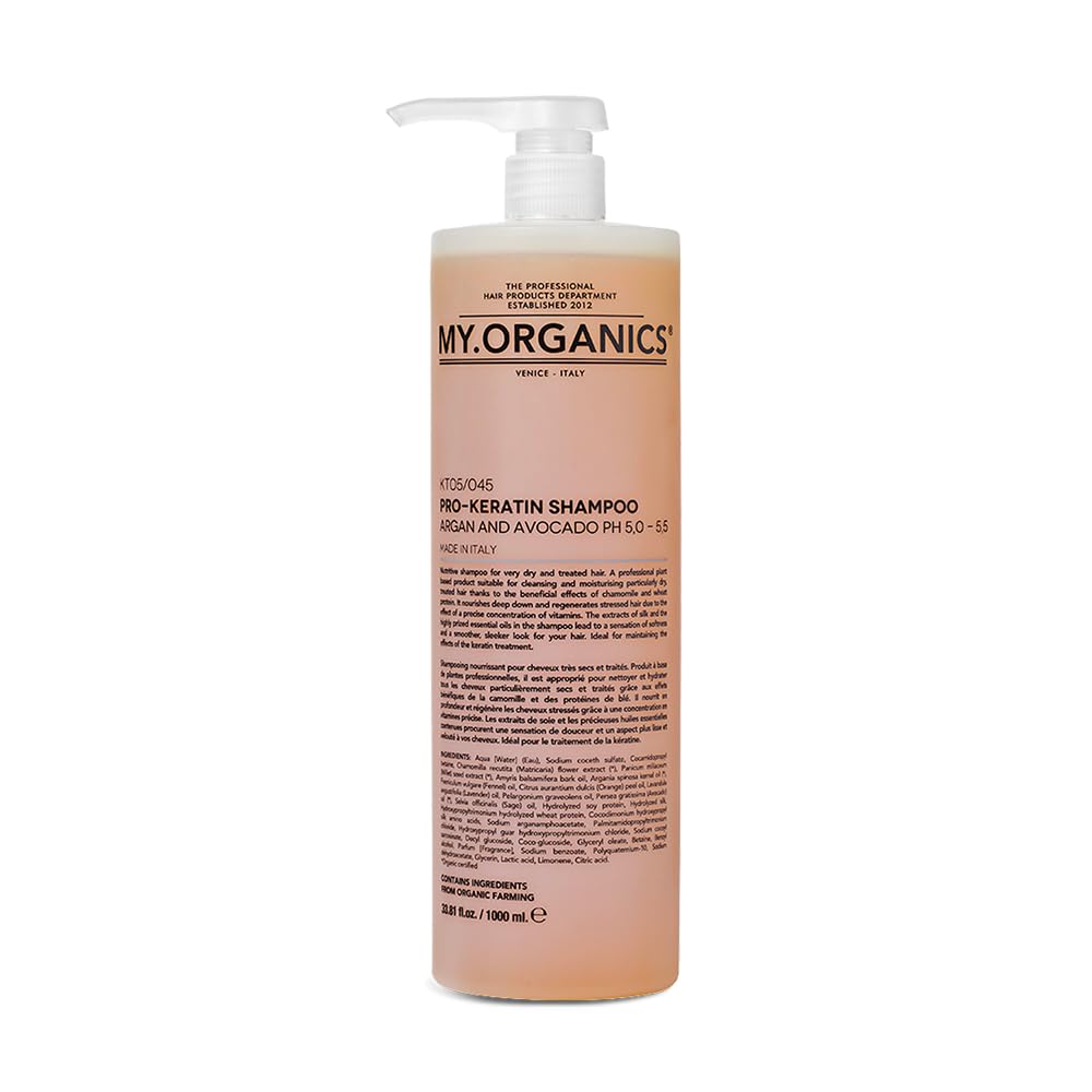My.Organics My Pro di cheratina szampon 1000 ml Rigenerato & Offre Intensive alimenti per capelli danneggiati