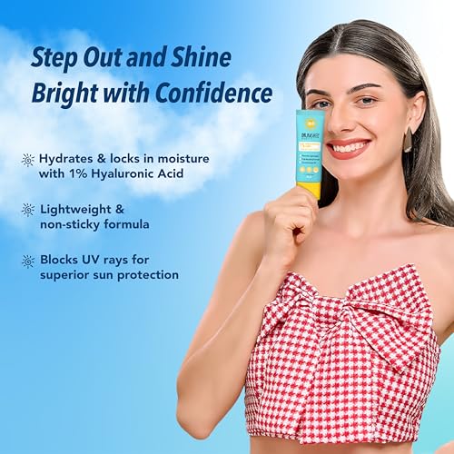 Image of DR.RASHEL Hyaluronic Acid Serum Sunscreen, SPF 60, Lightweight Formula, 30 ml