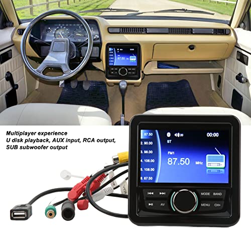 Marine Bluetooth Stereo Radio, Waterproof Boat Audio Receiver, Digital Marine Grade Player with FM/AM Radio, MP3/USB/AUX/RCA, Remote Control, Lossless Music - Image 4