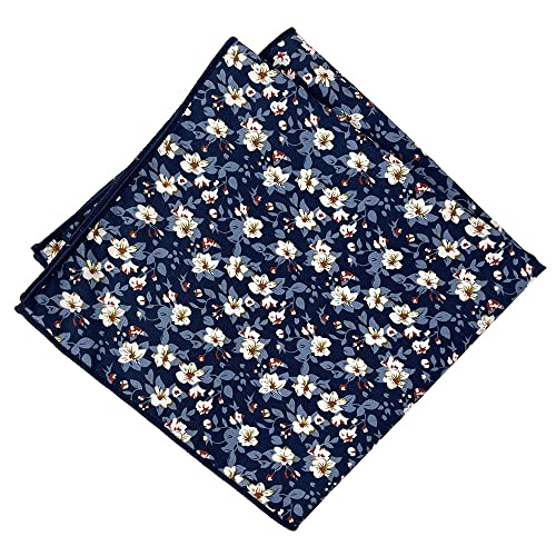 Image of Kebocis Men's Floral Pocket Square Handkerchief for Men