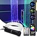 6W RGB Fiber Optic Curtain Light Kit, Flash Point Waterfall Effect Lighting Kids Children Sensory Room Home Decoration 0.03in/0.75mm 6.5ft/2m 200pcs
