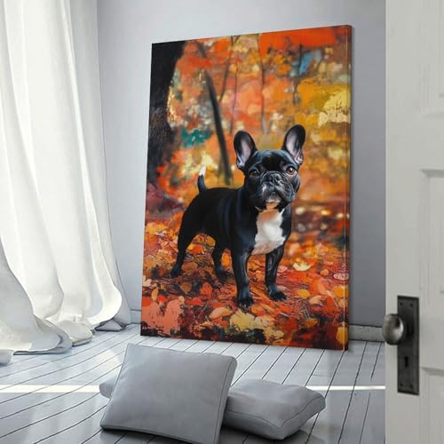 Impression sur toile bouledogue français pour sublimer votre maison