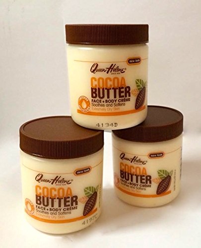 Queen Helene Face and Body Cocoa Butter Creme 4.8 Oz Jars (Set of 3)