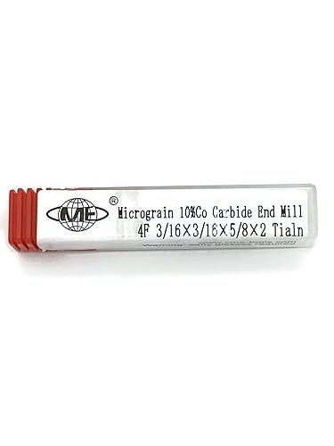 Miniatura 4 de 10pcs 316 "Tialn recubierto de carburo sólido molinos de extremo 4 Flt General Machining #GM1006