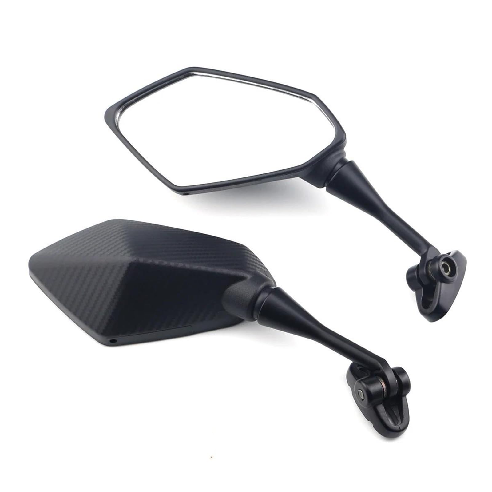 Rétroviseurs latéraux Rétroviseur De Moto 1 Paire De Rétroviseurs Latéraux De Moto Rétroviseurs Réglables pour Suzuki SV650 SV650 SV1000 SV1000S Rotatif(Carbone)