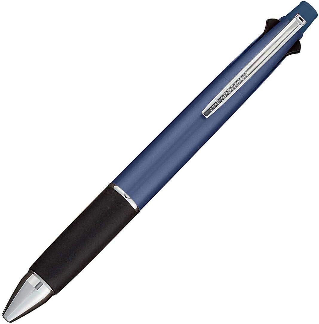 Uni Jetstream Multi Pen 4 And 1, 0.38mm Ballpoint Pen (Black, Red, Blue, Green) And 0.5mm Mechanical Pencil, Body, Navy (Msxe5100038.9)