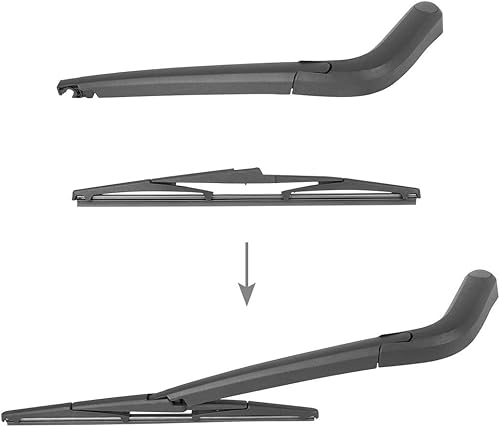 Miniatura 3 de X AUTOHAUX Juego de brazos de limpiaparabrisas trasero para Chevrolet Spark 2010-79.331 - 14.961 in 15 pulgadas